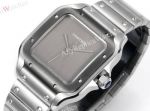 THB Factory Cartier Santos Grey/White Face Stainless Steel Band 1847 MC Movement Watch